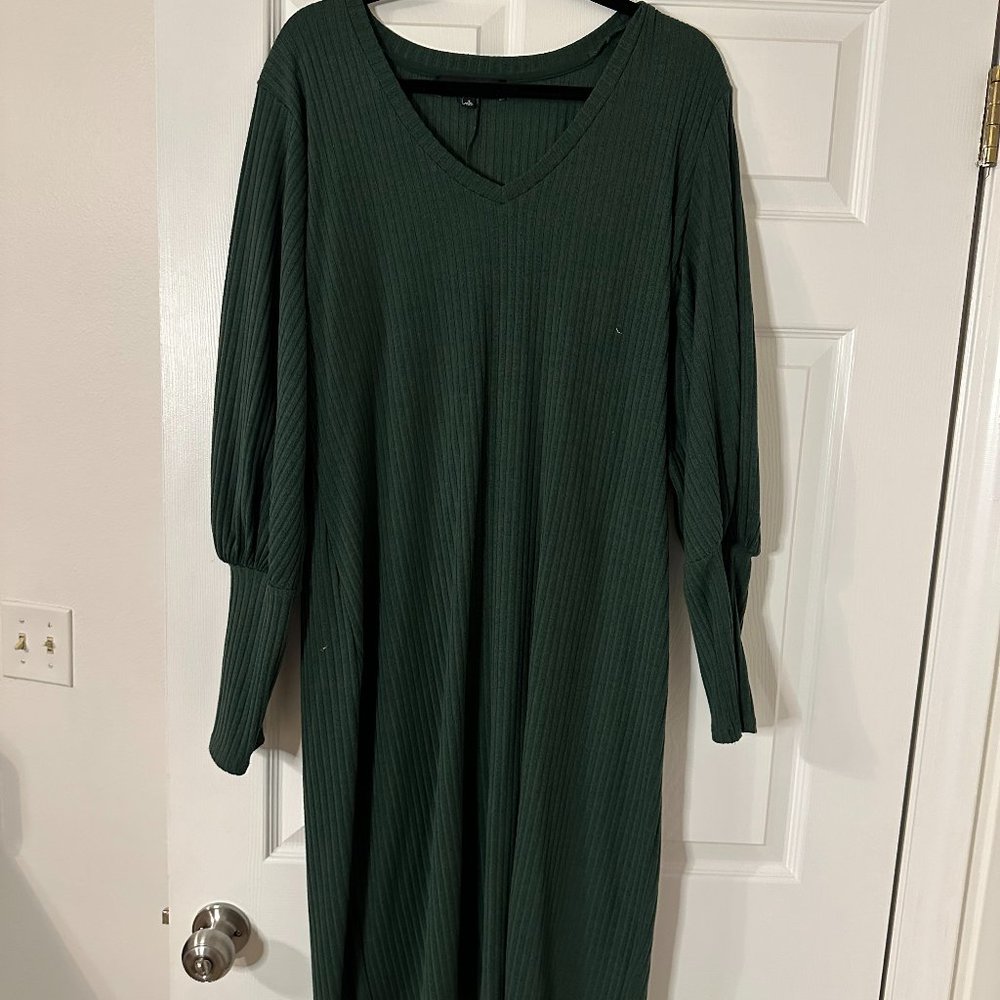 Green Eloquii Sweater Dress